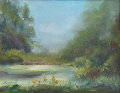 Pond in Stan Hywet