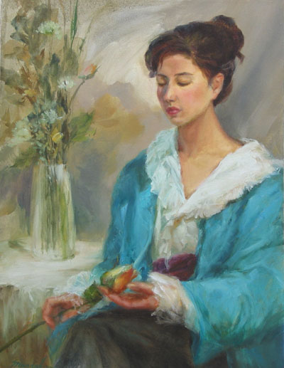 Rose in hand